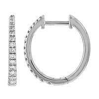 .26CT Gradient Diamonds 16MM Huggie Earrings