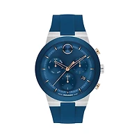 Bold Fusion Blue Steel And Rose 44MM Watch