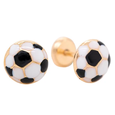 Soccer Ball Stud Earrings