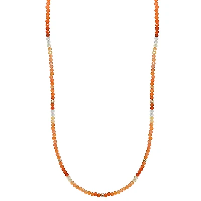 Natural Fire Opal Gemstones Necklace