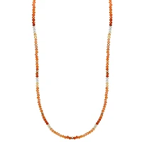Natural Fire Opal Gemstones Necklace