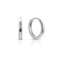 13MM Thin Huggie Earring 14KW