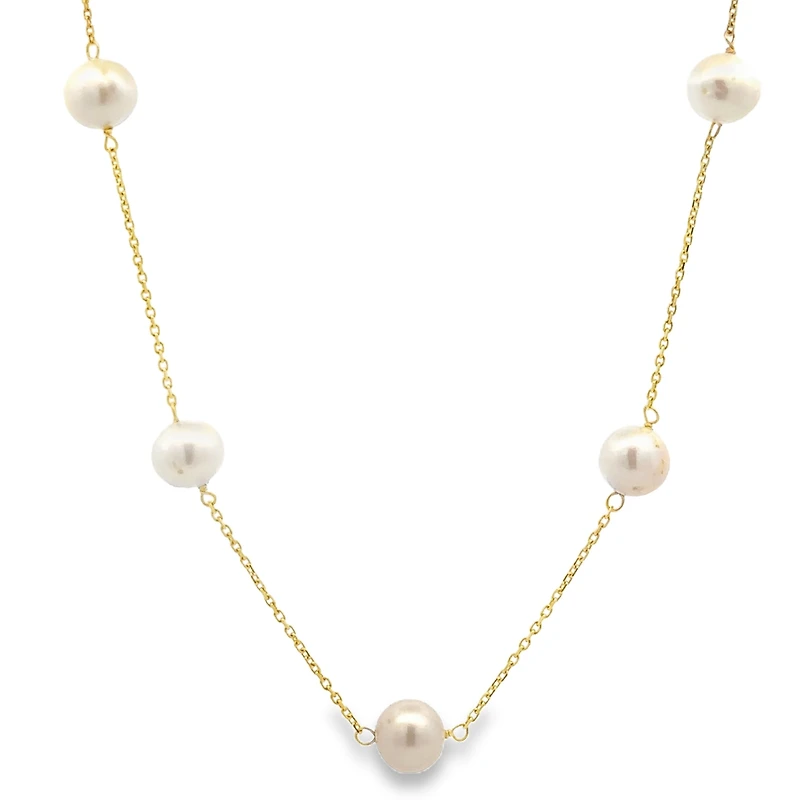 6.5MM Freshwater Pearls Stations - 18 inches