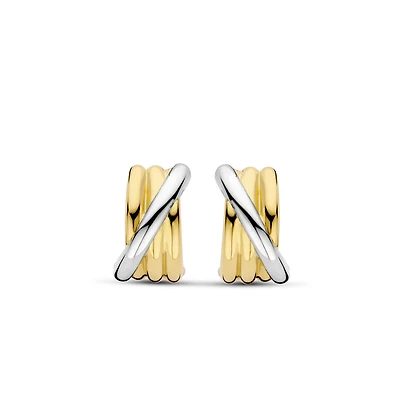 Entwined Two Tone Earrings