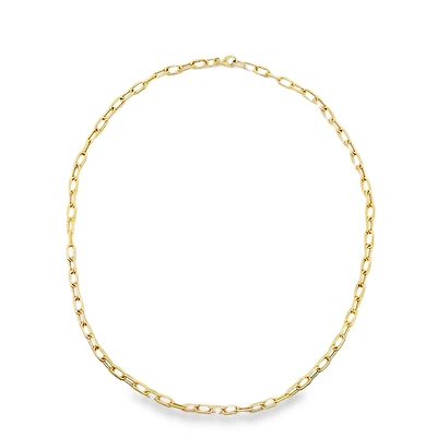 Paperclip Hollow 8X3.5MM Chain - 18 inches