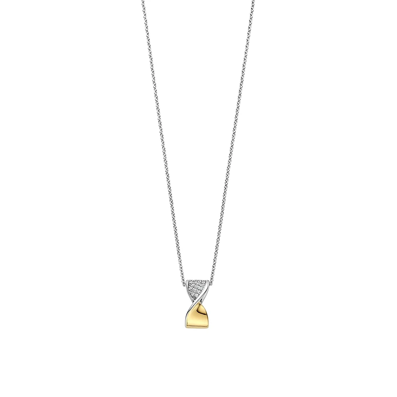 Spiral Two Tone Necklace