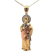 Three Gold Saint Jude XL Pendant