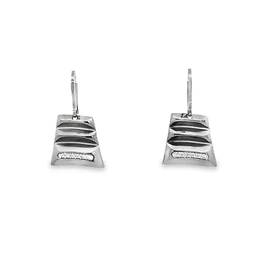 Sahara Diamond Black Rhodium Earrings