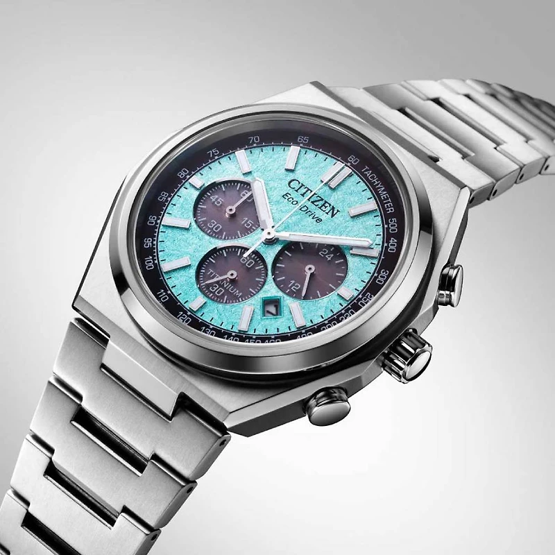 Forza Chrono Super Titanium 42MM Turquoise Watch