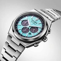 Forza Chrono Super Titanium 42MM Turquoise Watch