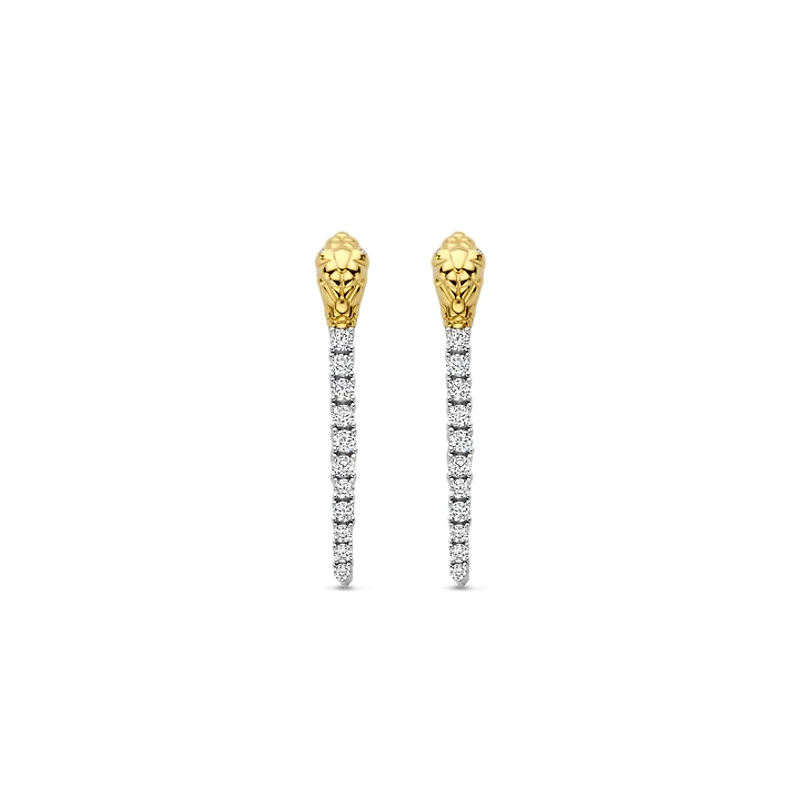 Snake Shine Drop Earrings
