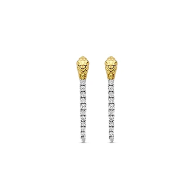Snake Shine Drop Earrings