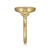 Pave Icon Diamond Ring