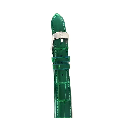 16MM Green Alligator Leather Strap