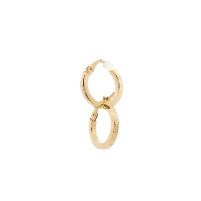 Greek 14MM Huggie Earrings