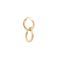 Greek 14MM Huggie Earrings