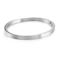 Steel Matte Bangle Bracelet