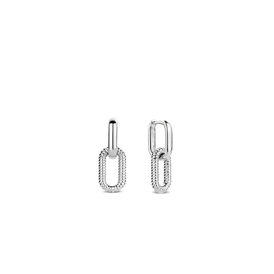 Paperclip Link Smooth Earrings