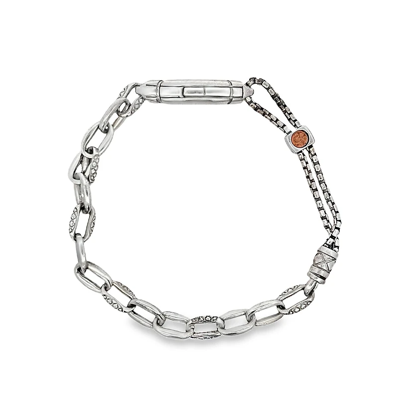 Oval Link Silver Bracelet