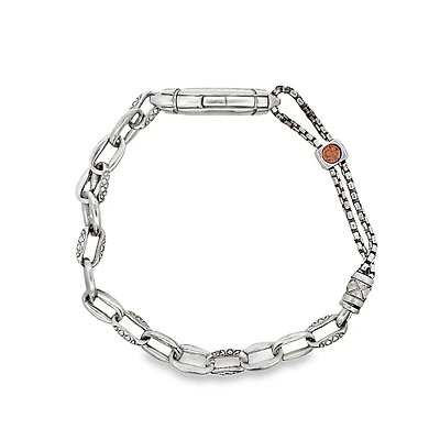 Oval Link Silver Bracelet