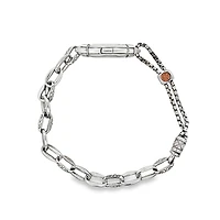 Oval Link Silver Bracelet
