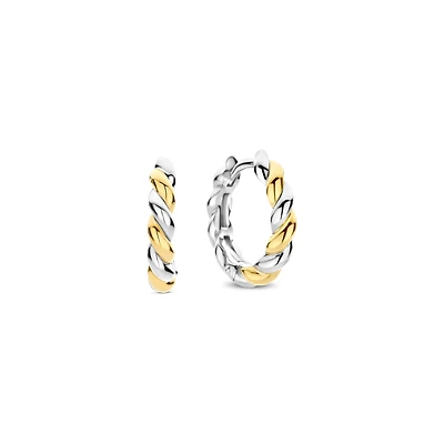 Shell Twist Huggie Earrings