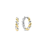 Shell Twist Huggie Earrings