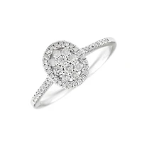 .29 Oval Illusion Diamond Ring