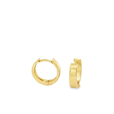 Flat Huggie Earrings 15MM