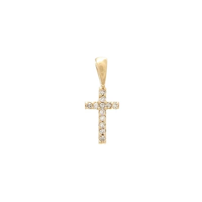 Diamond Cross 14MM Pendant