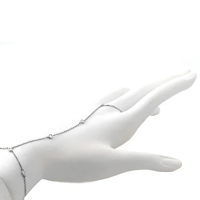 Diamonds Five Stone Hand Chain 14KW