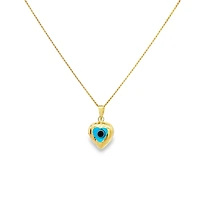 Glass Eye Big Heart Pendant