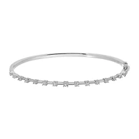 .42CT Diamonds Bangle Bracelet 14KW