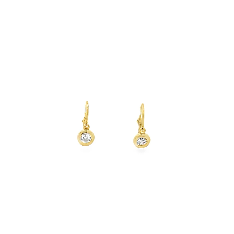 French Leverback Dangle Earrings