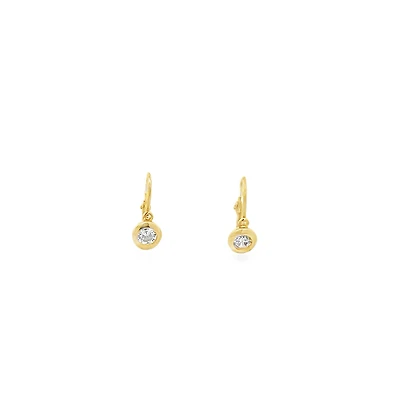 French Leverback Dangle Earrings