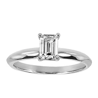 .50CT Emerald Cut Solitaire Diamond Engagement Ring
