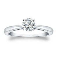 .30CT Round Cut Solitaire Diamond Engagement Ring in White Gold
