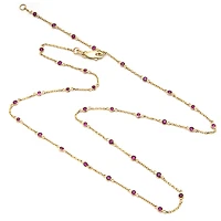 Rubies By The Yard Necklace