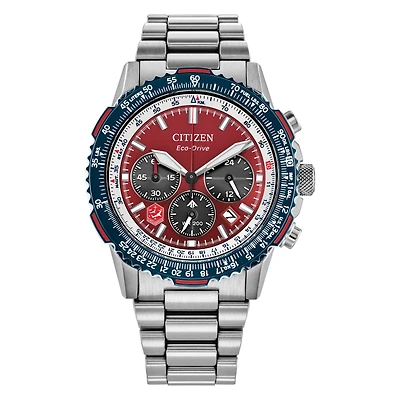 Promaster Navihawk 40mm Red and Blue Watch