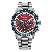 Promaster Navihawk 40mm Red and Blue Watch