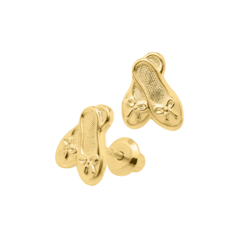 Ballerina Slipper Kids Stud Earrings