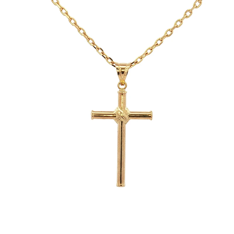 Wrapped Cross Pendant - 31MM