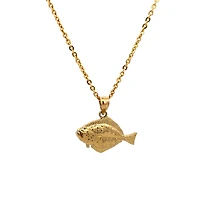 Flounder Fish 25MM Pendant
