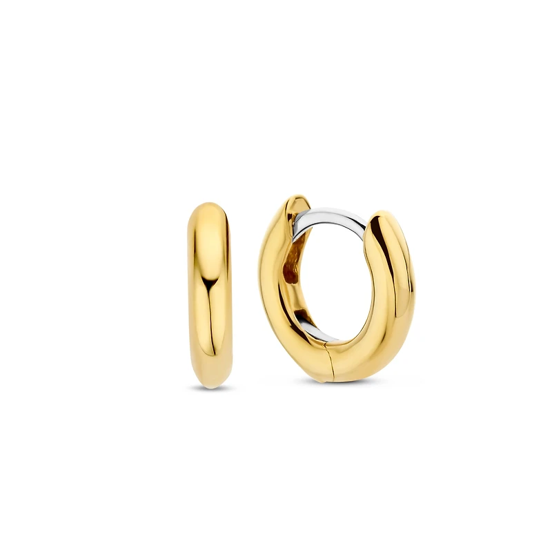 Basic 10MM Golden Huggie Earrings