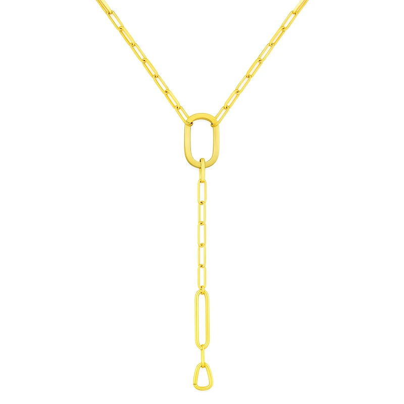 Paperclip Lariat Necklace