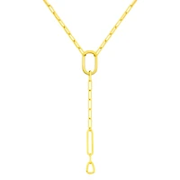 Paperclip Lariat Necklace