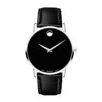 Museum Black Leather 40MM Watch