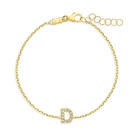Sparkling Initial Kids Bracelet