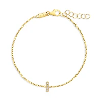 Sparkling Initial Kids Bracelet