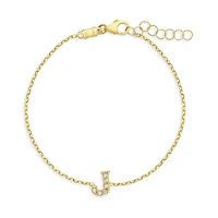 Sparkling Initial Kids Bracelet
